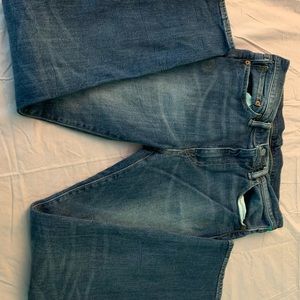 Levi Blue ripped jeans. Style 510 Size W 33 L 30. Wore once like new.